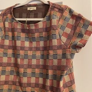 Madewell Patterned Crop Top (L)